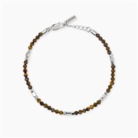 Bracciale Mabina Uomo Geo in Argento Occhio di tigre 534151